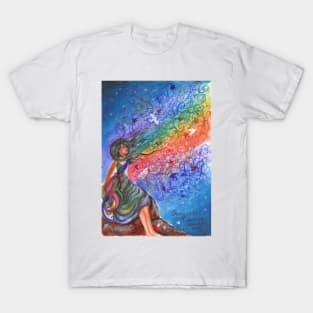 a beautiful mind colorful ink painting T-Shirt